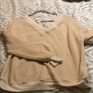 Oversized waffle knit